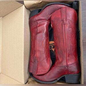 Freebird by Steven Red Leather Boots